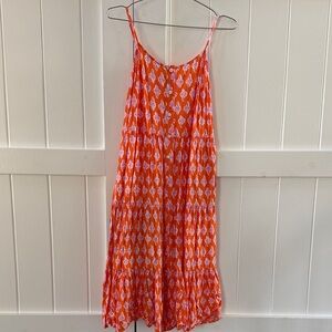 J. Crew Factory Orange Midi Dress- Size 4P